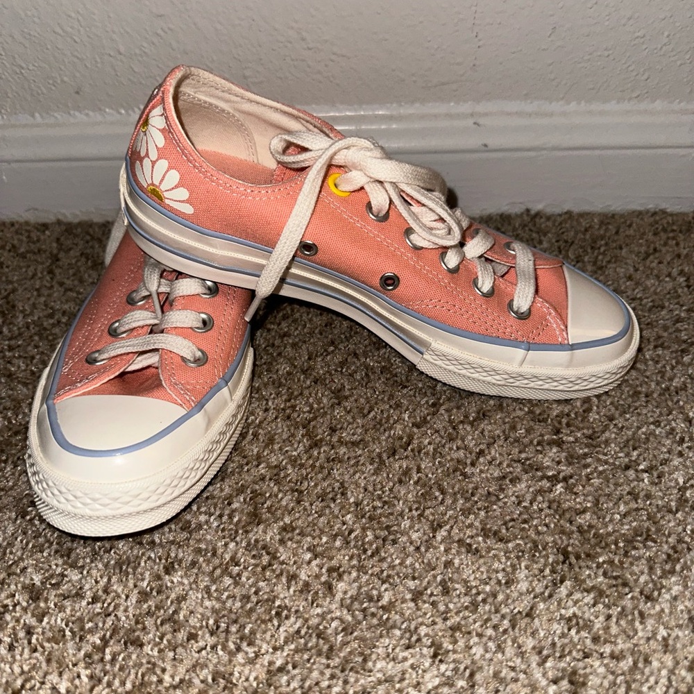 Converse Pink and White Chuck Taylor Sneakers